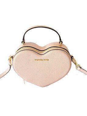 Michael Kors Jet Set Travel Small Heart Crossbody Top Handle Powder Blush
